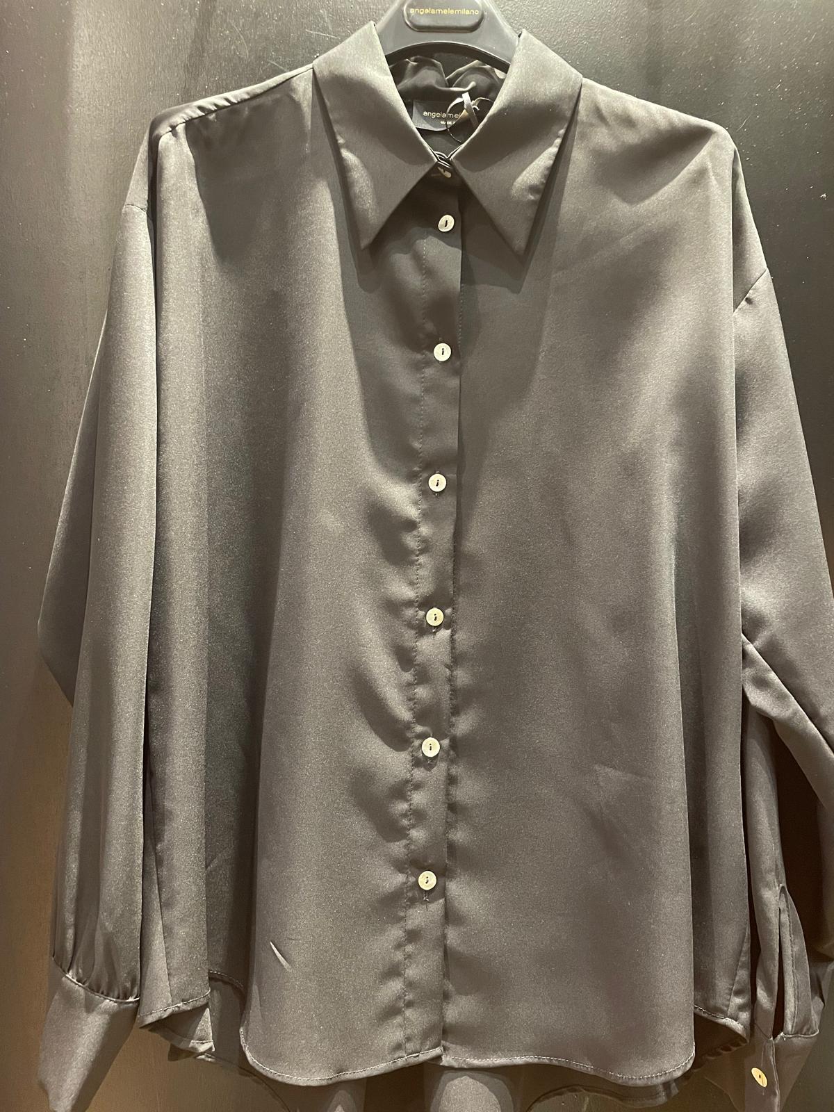 ANGELA MELE MILANO CAMICIA NERO