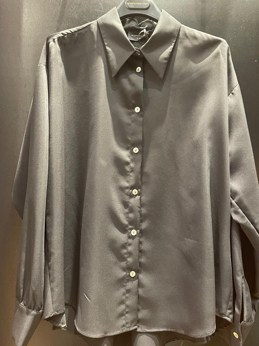 ANGELA MELE MILANO CAMICIA NERO