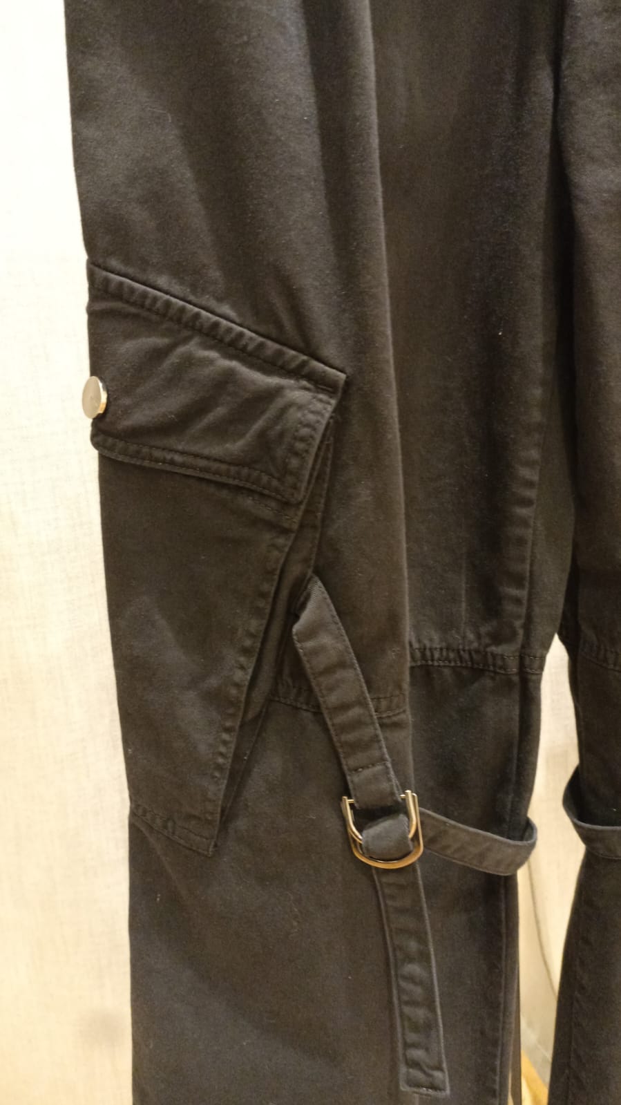 PINKO PANTALONE CARGO NERO