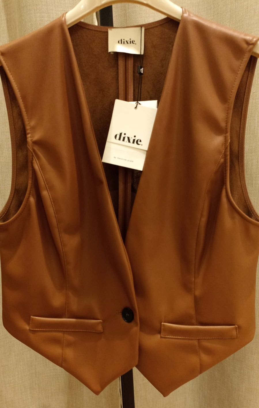 DIXIE GILET COGNAC