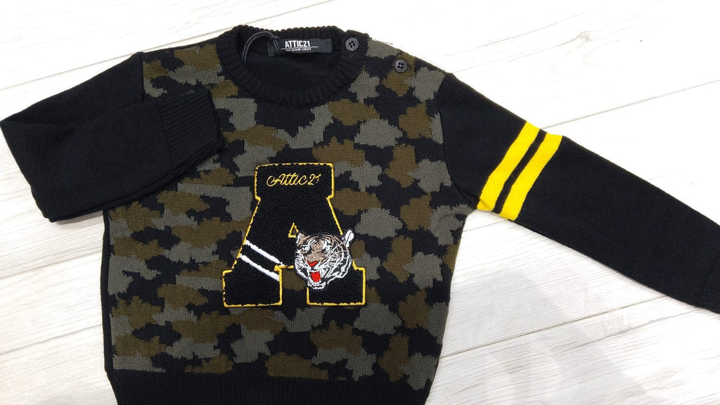 ATTIC21 PULL BIMBO NERO