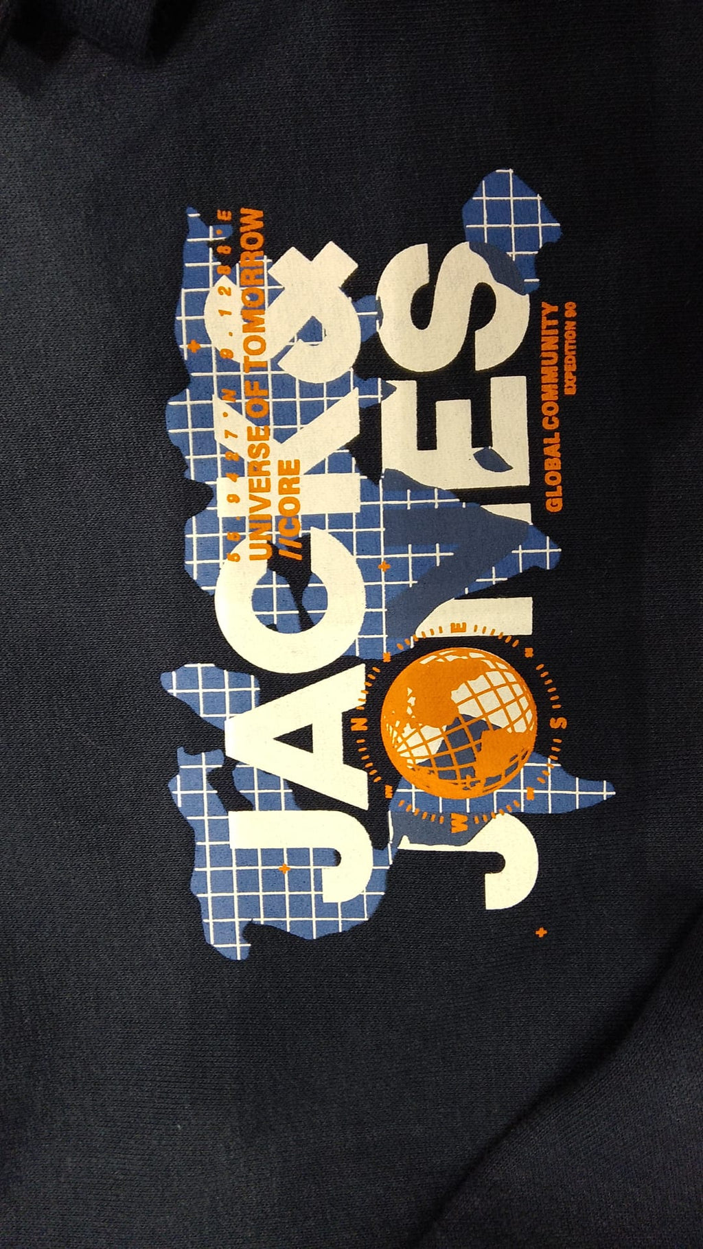 JACK & JONES FELPA CON ZIP NERA BLU