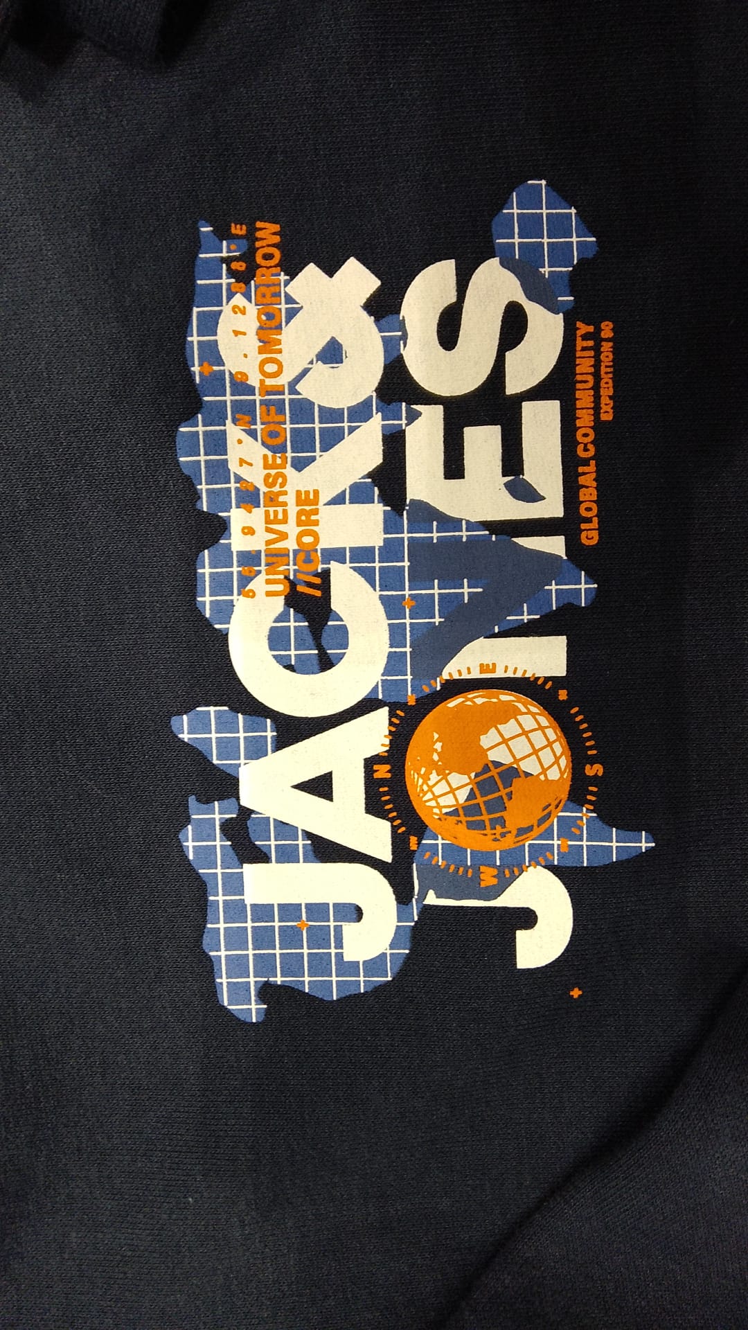 JACK & JONES FELPA CON ZIP NERA BLU