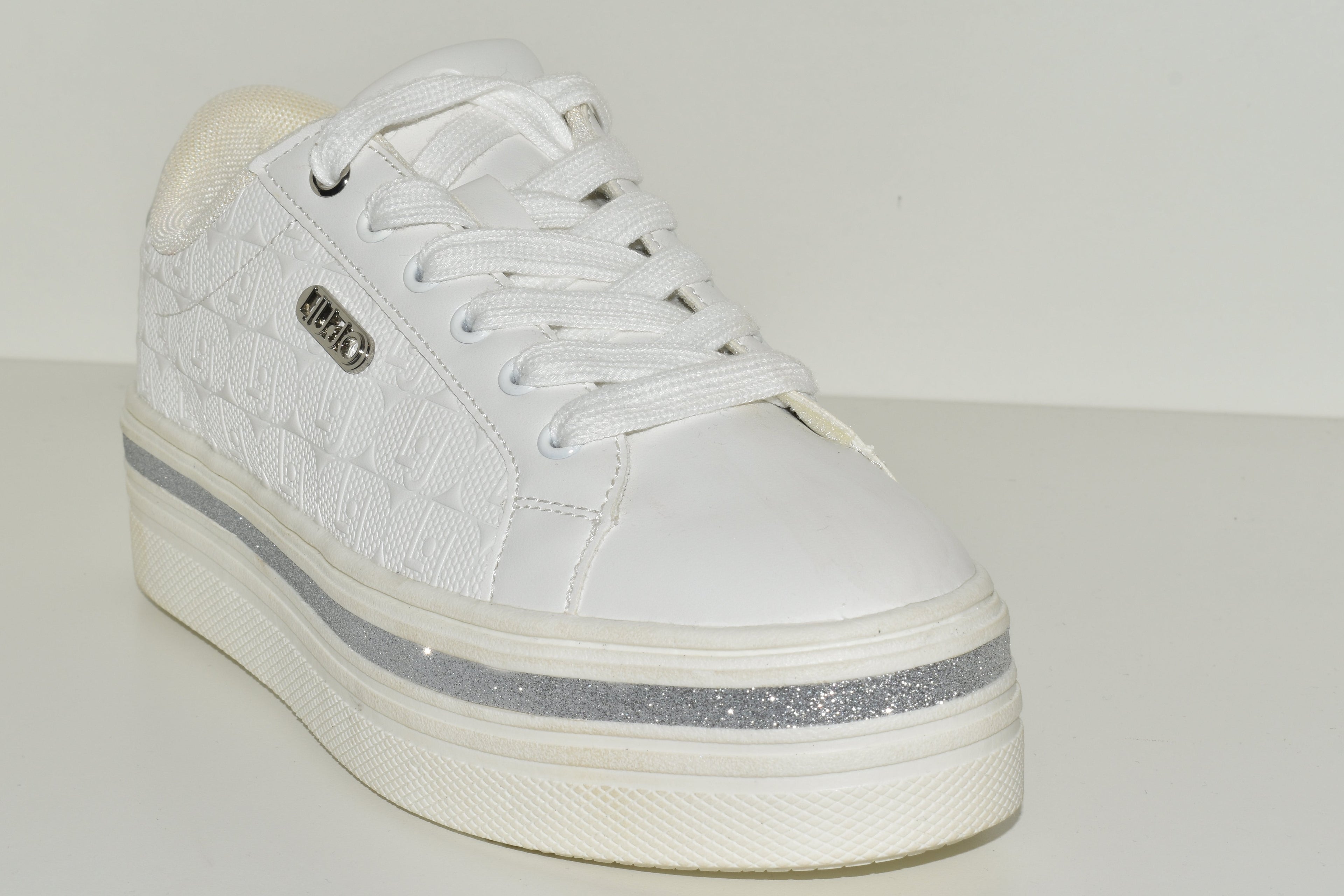 LIU-JO SNEAKERS BIANCO E ARGENTO