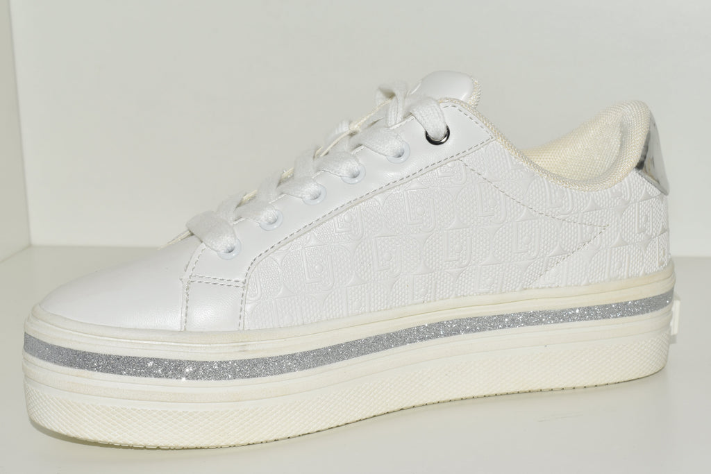 LIU-JO SNEAKERS BIANCO E ARGENTO