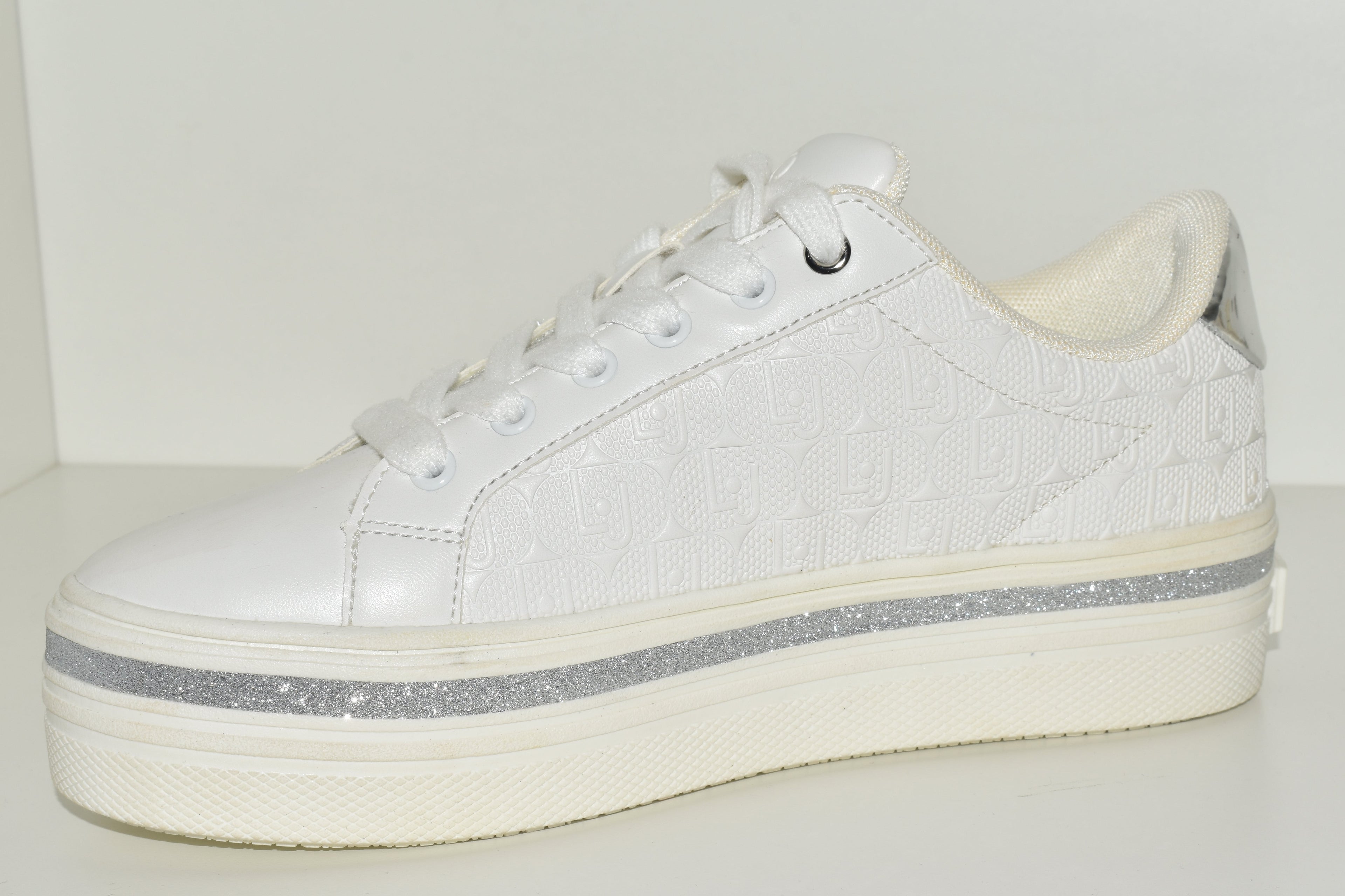 LIU-JO SNEAKERS BIANCO E ARGENTO