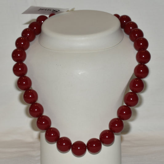 SONSI COLLANA BALLS BORDEAUX