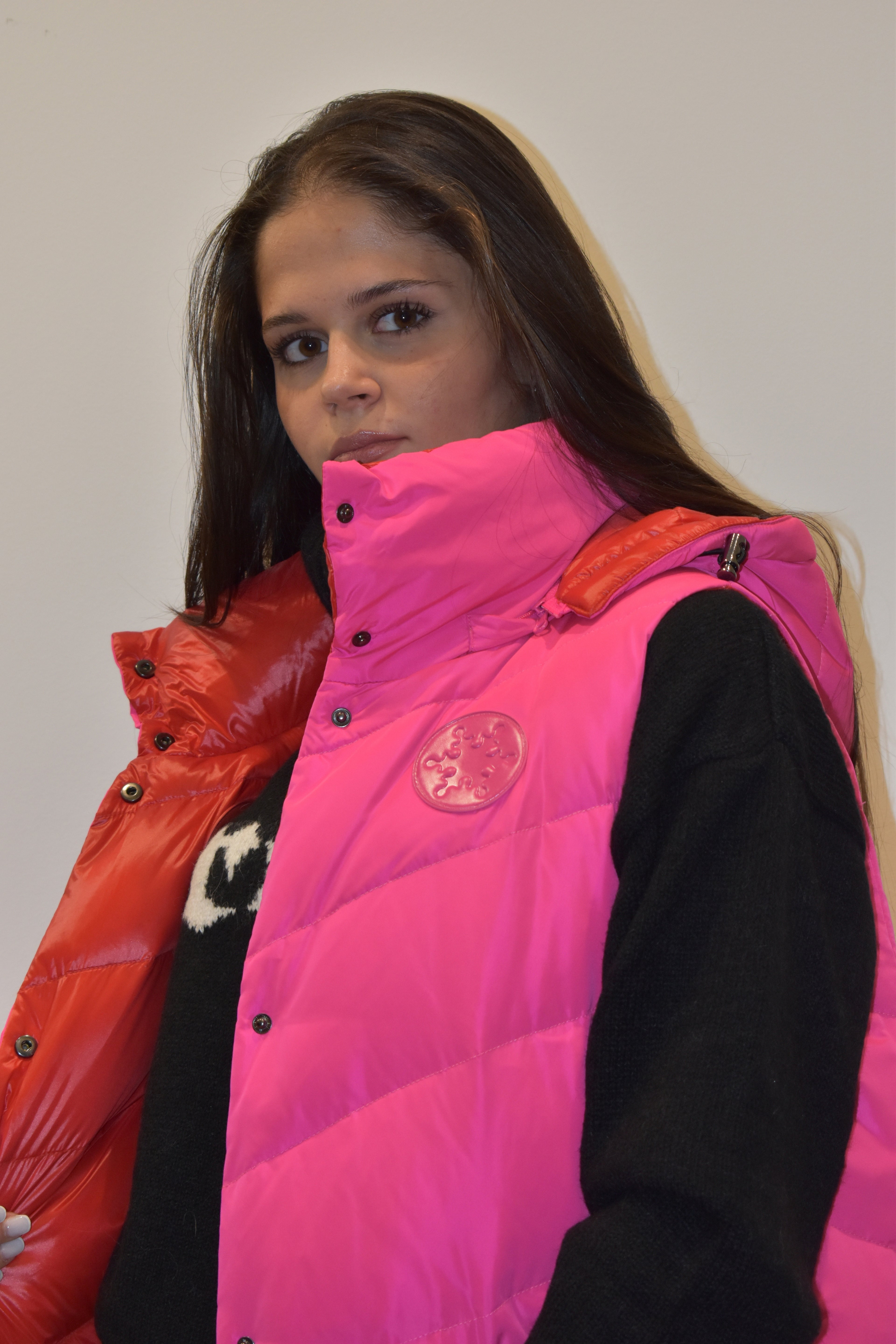 NOSECRETS PIUMINO SMANICATO FUCSIA