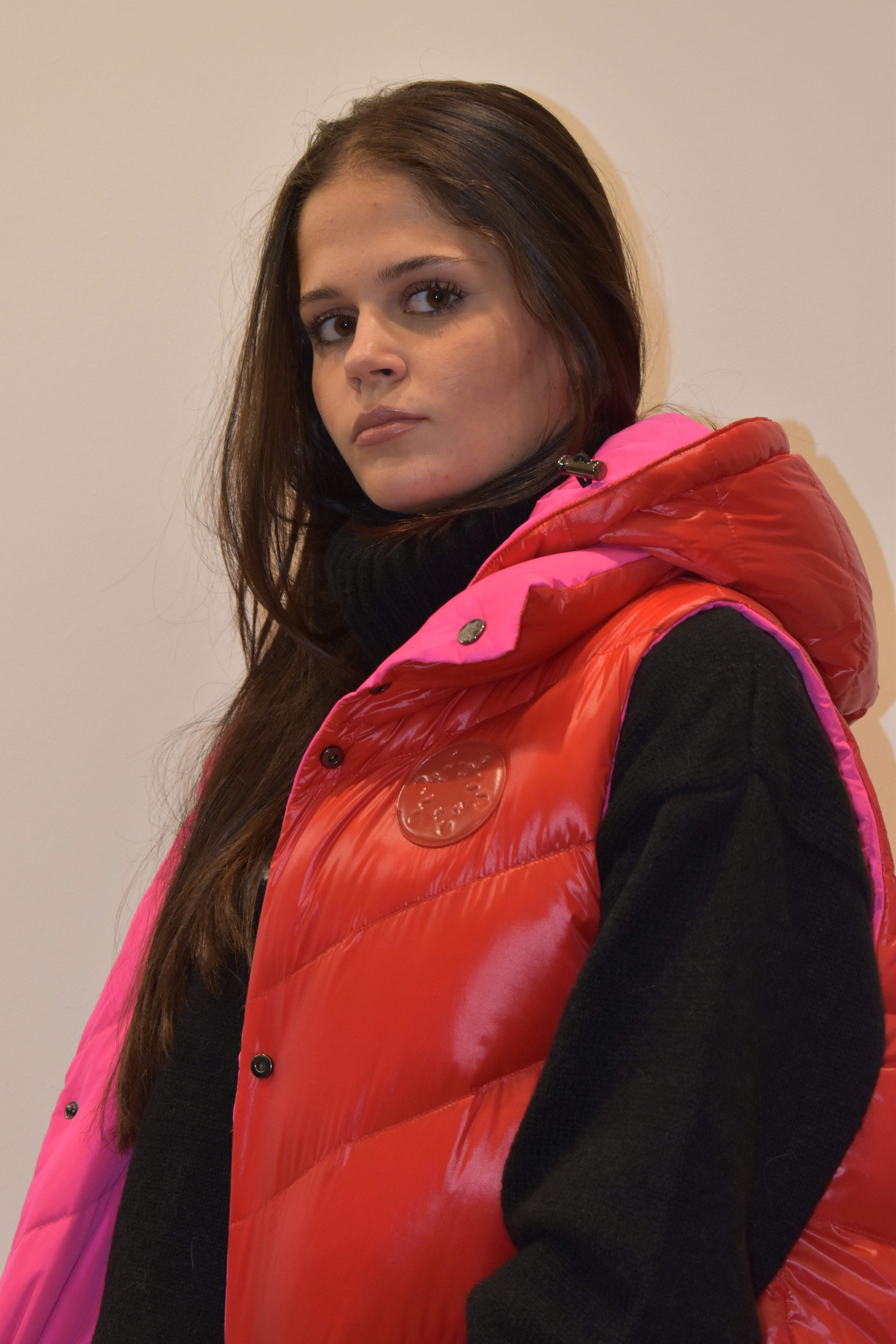 NOSECRETS PIUMINO SMANICATO FUCSIA