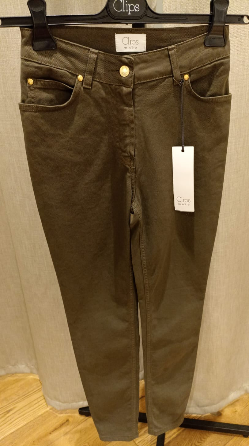 CLIPS PANTALONE 5 TASCHE VERDONE