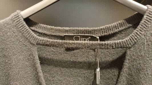 CLIPS MAGLIA INCROCIO NERO