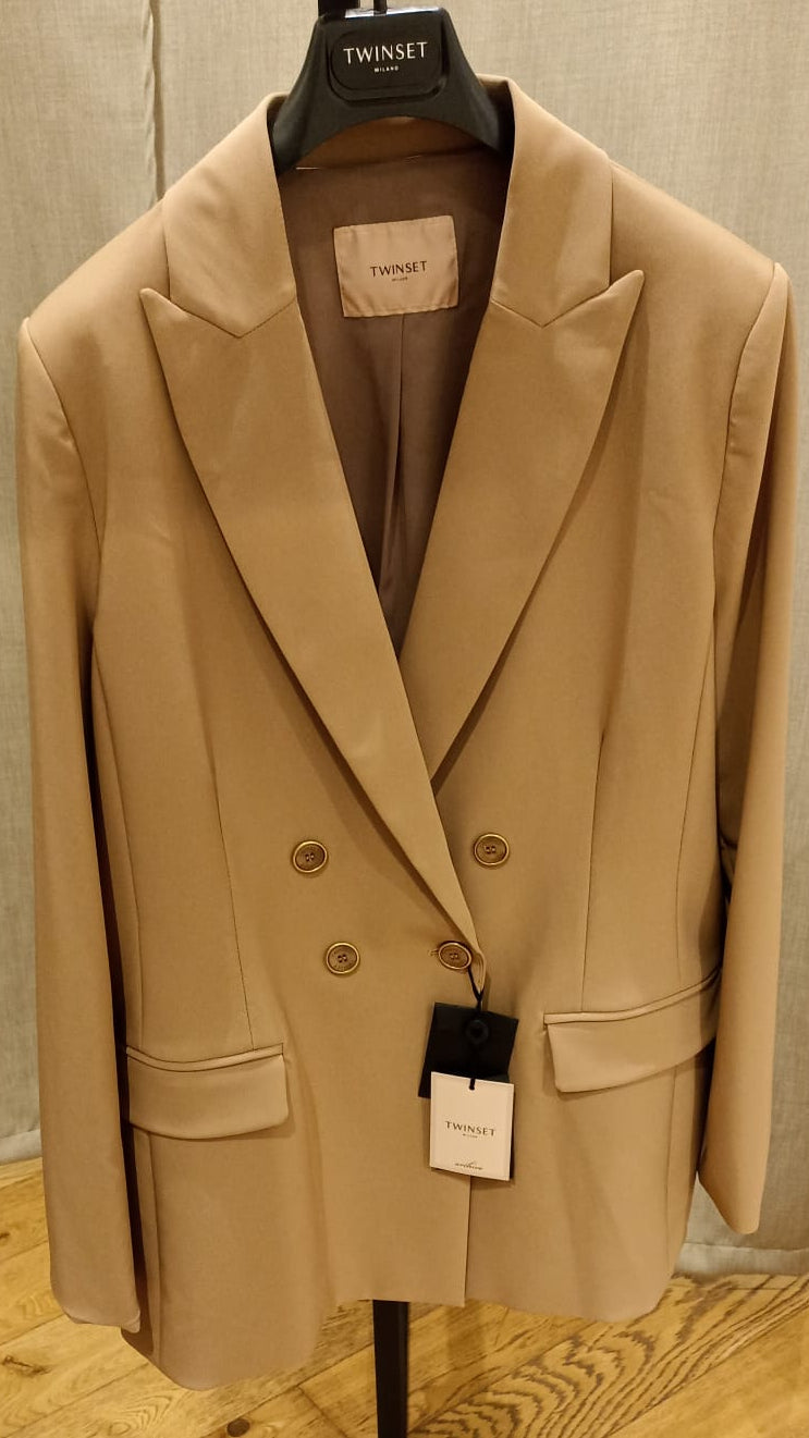 TWIN-SET GIACCA CAMMELLO