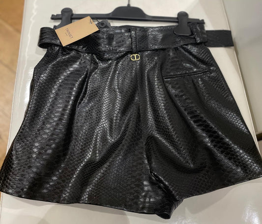 TWIN-SET SHORT NERO