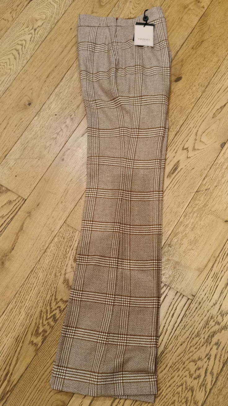 TWIN-SET PANTALONE QUADRI