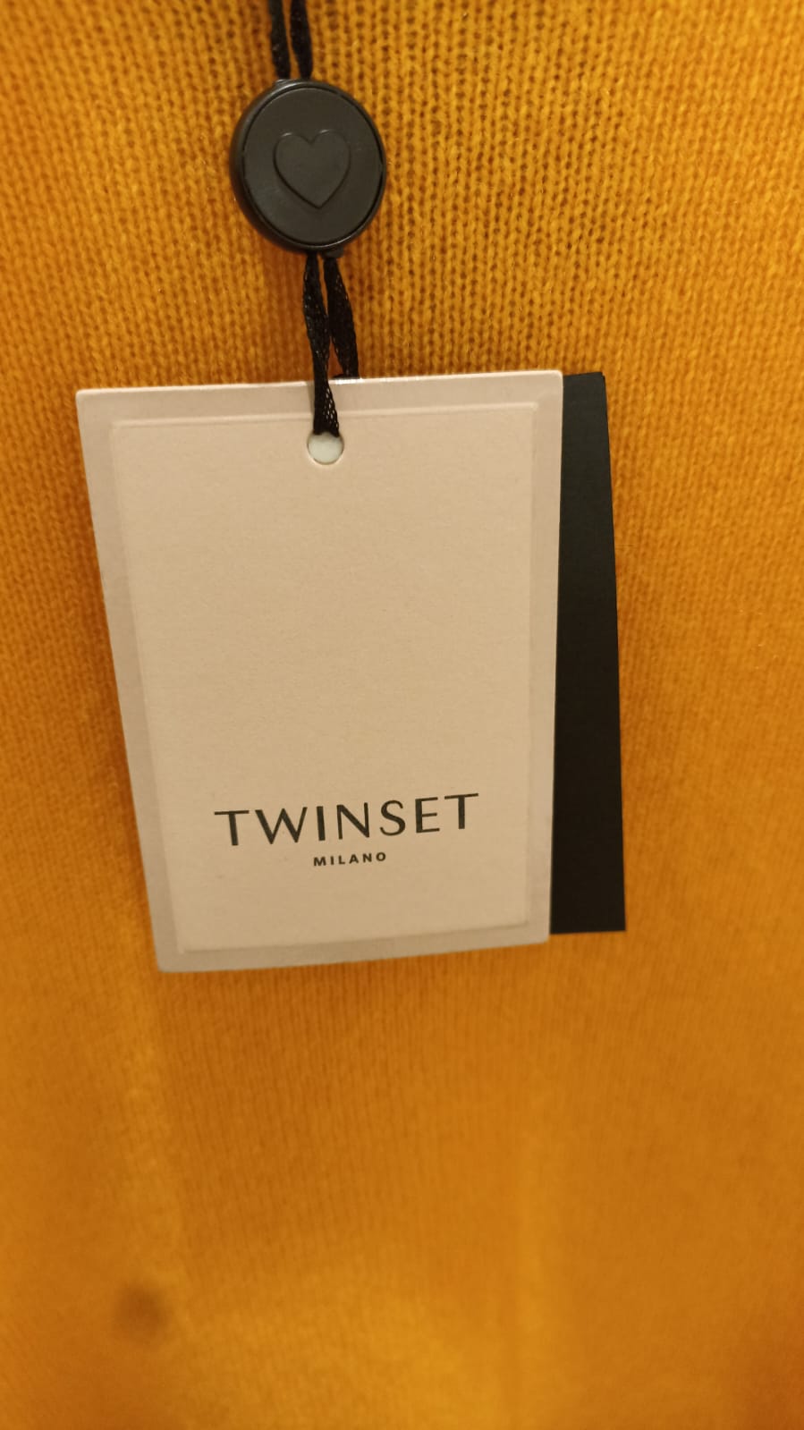 TWIN-SET GOLFINO CACHEMIRE OCRA