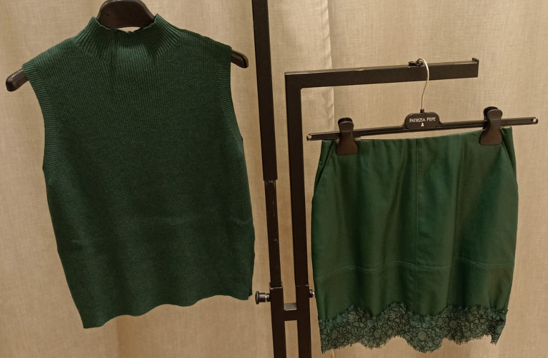 PATRIZIA PEPE GONNA VERDE