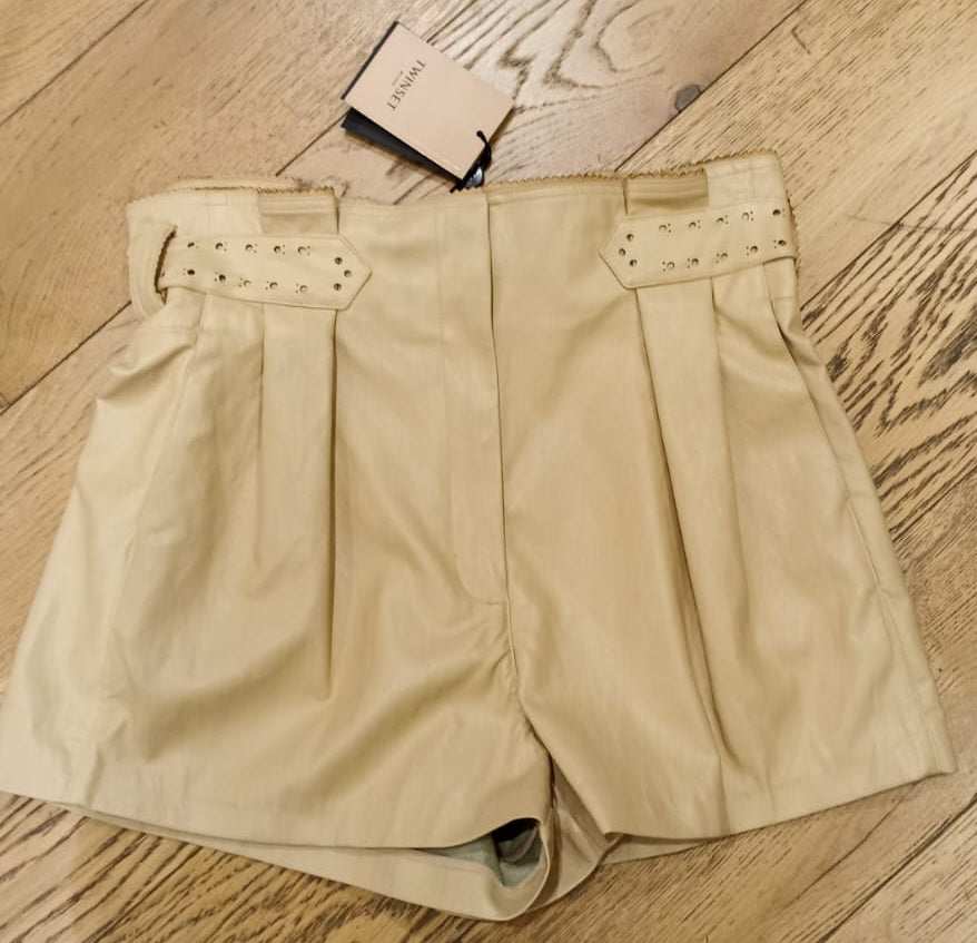 TWIN-SET SHORT BEIGE