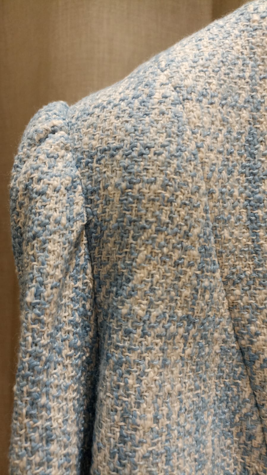 TWIN-SET GIACCA BOUCLE' CELESTE