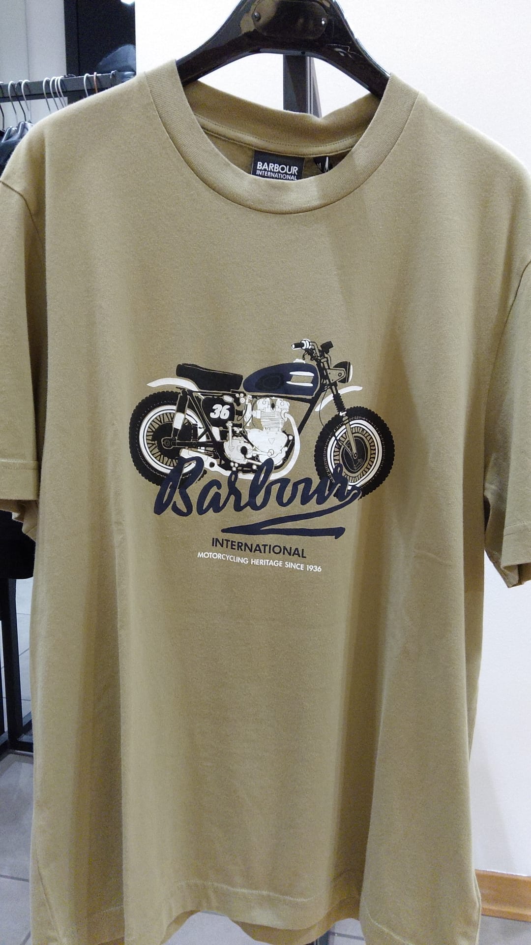 BARBOUR T SHIRT VERDE