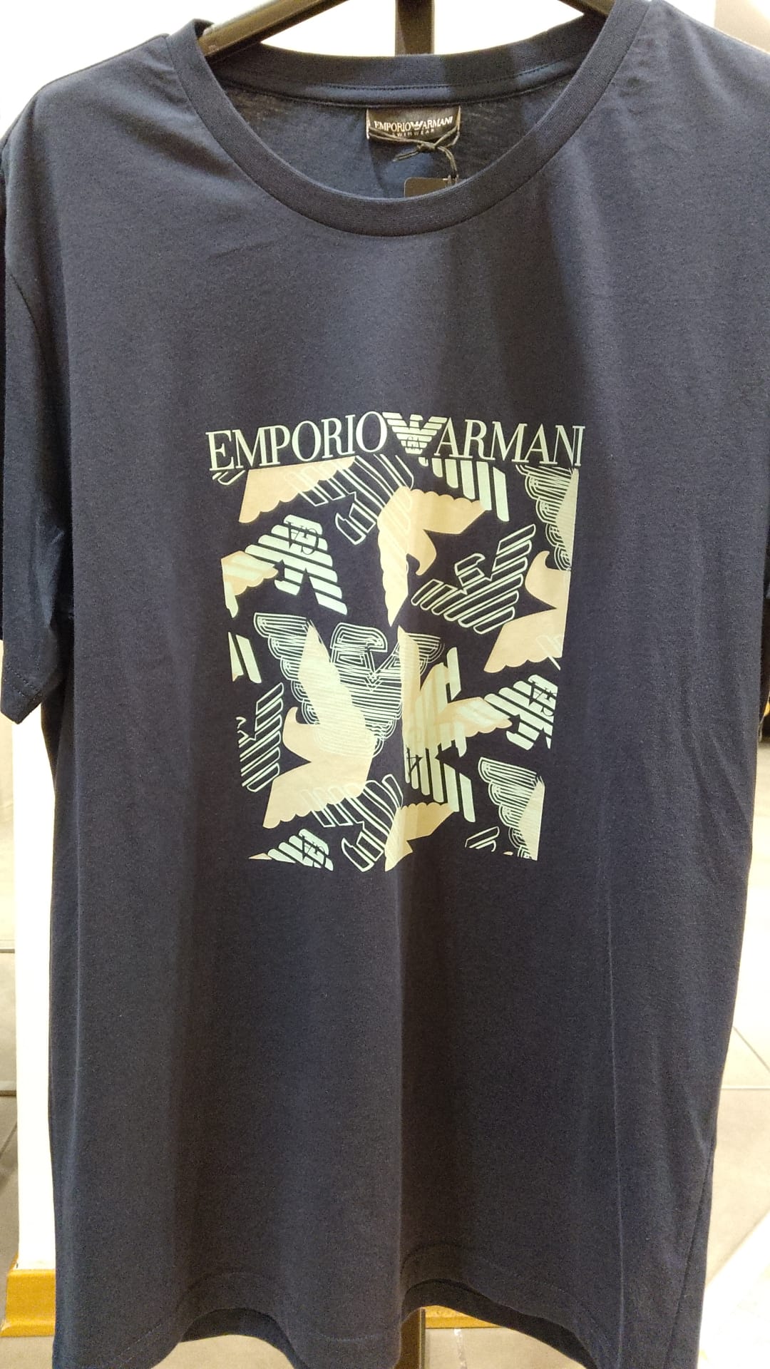 ARMANI T SHIRT BLU