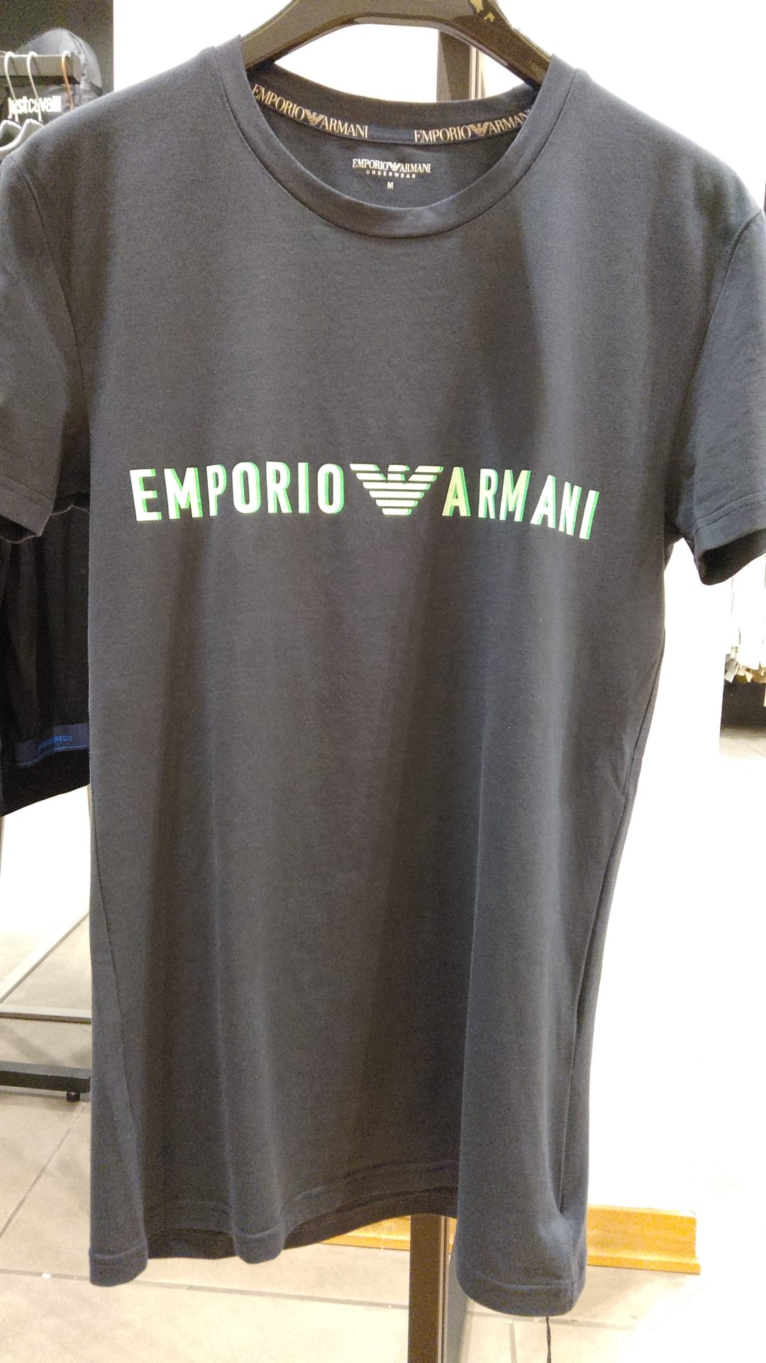 ARMANI T SHIRT BLU
