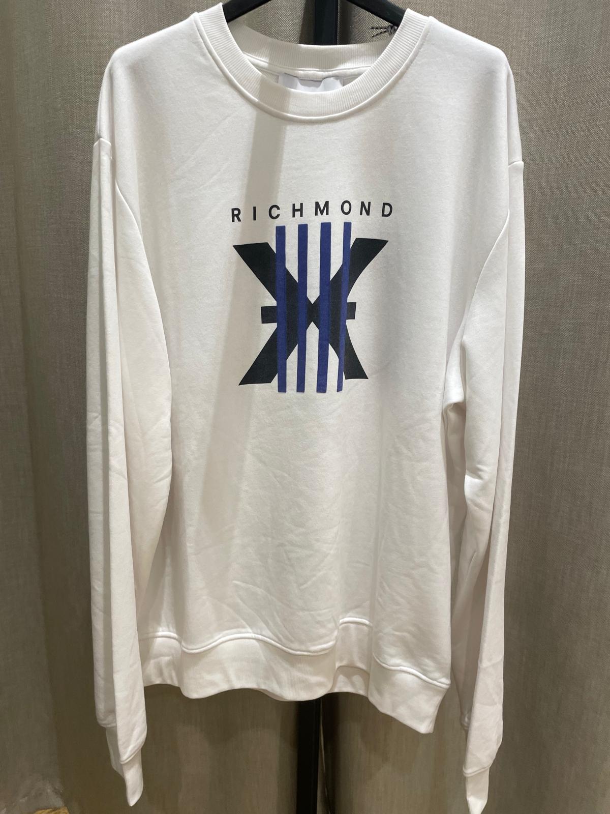 RICHMOND FELPA COLORE BIANCO