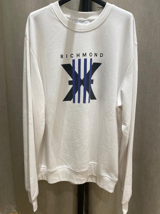 RICHMOND FELPA COLORE BIANCO