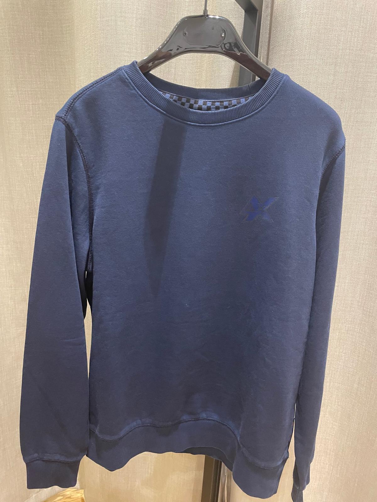 SUN68 FELPA GIRO BLU