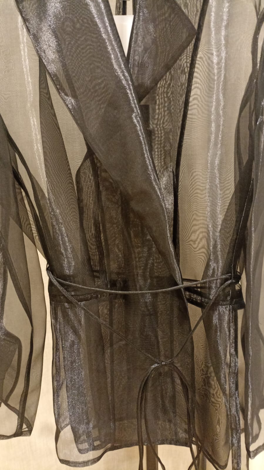 MEIMEIJ GIACCA IN ORGANZA NERO