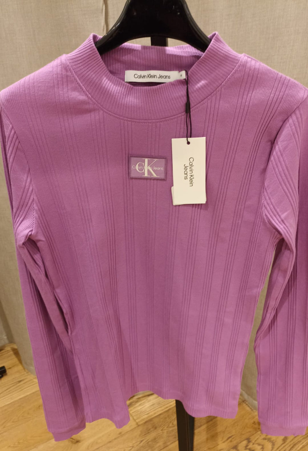 CALVIN KLEIN T SHIRT LILLA