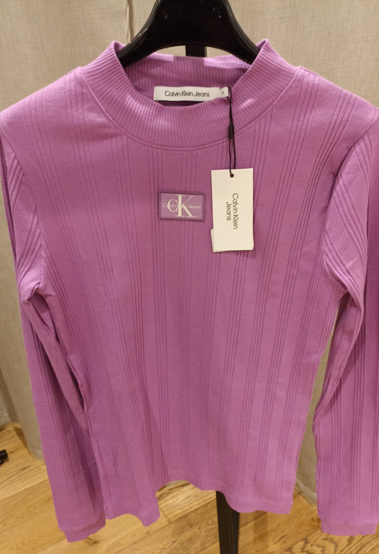 CALVIN KLEIN T SHIRT LILLA