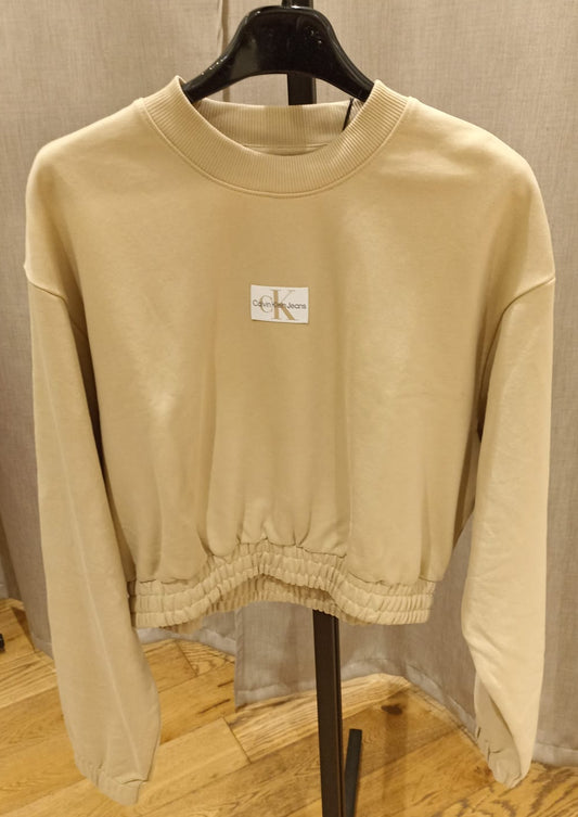 CALVIN KLEIN FELPA BEIGE
