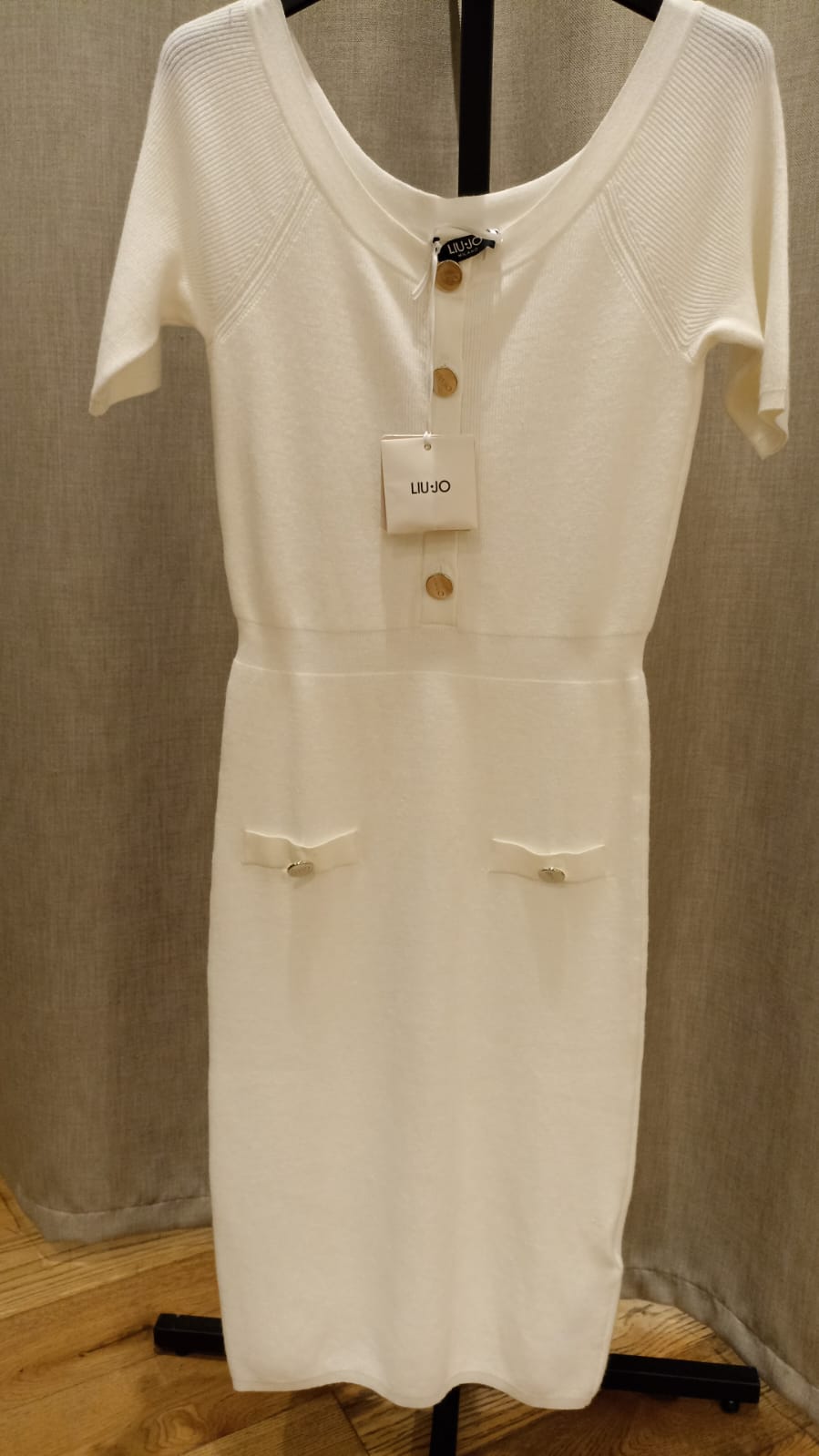 LIU-JO ABITO MAGLIA PANNA