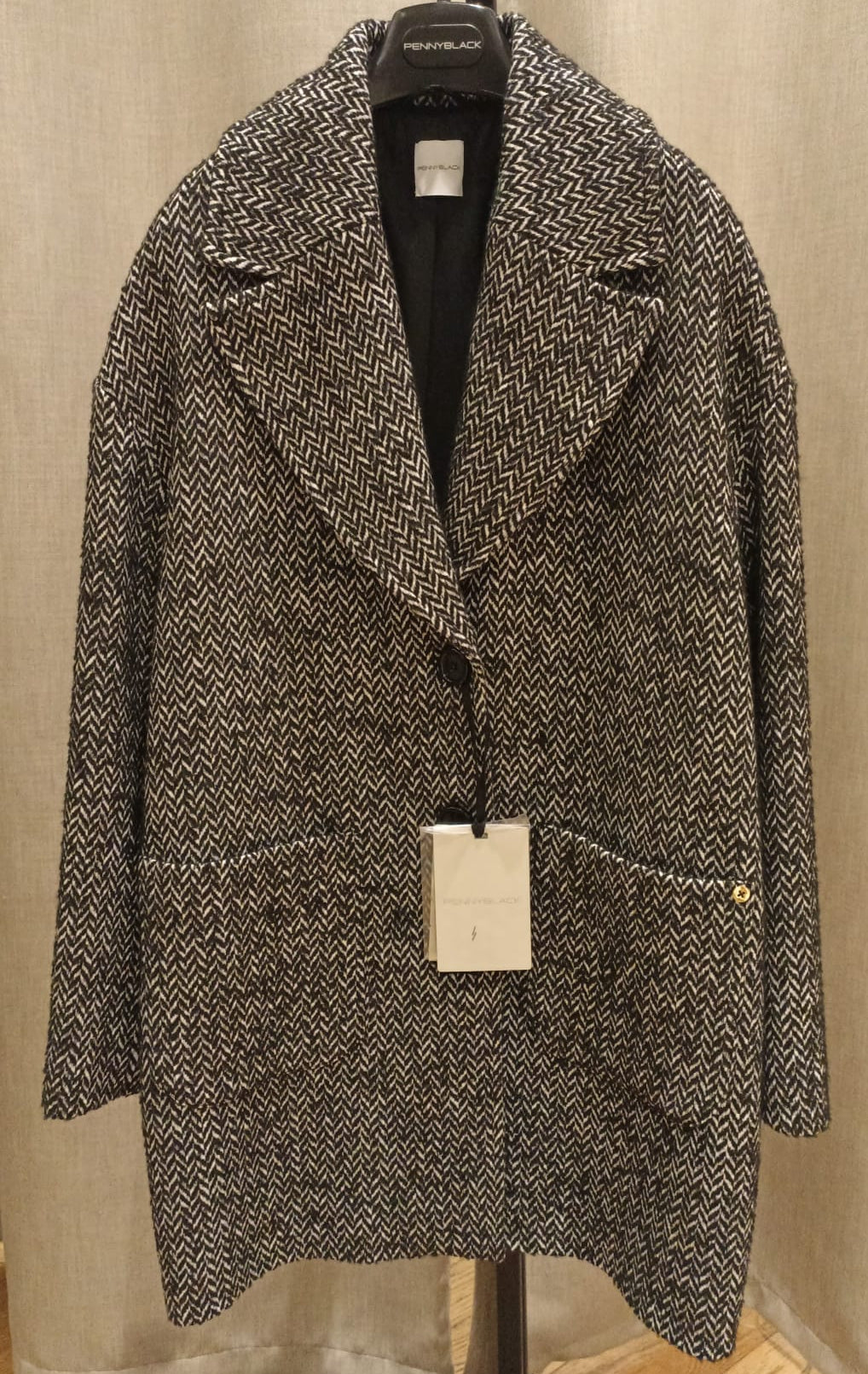 PENNYBLACK CAPPOTTO BIANCO/NERO