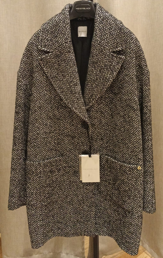 PENNYBLACK CAPPOTTO BIANCO/NERO