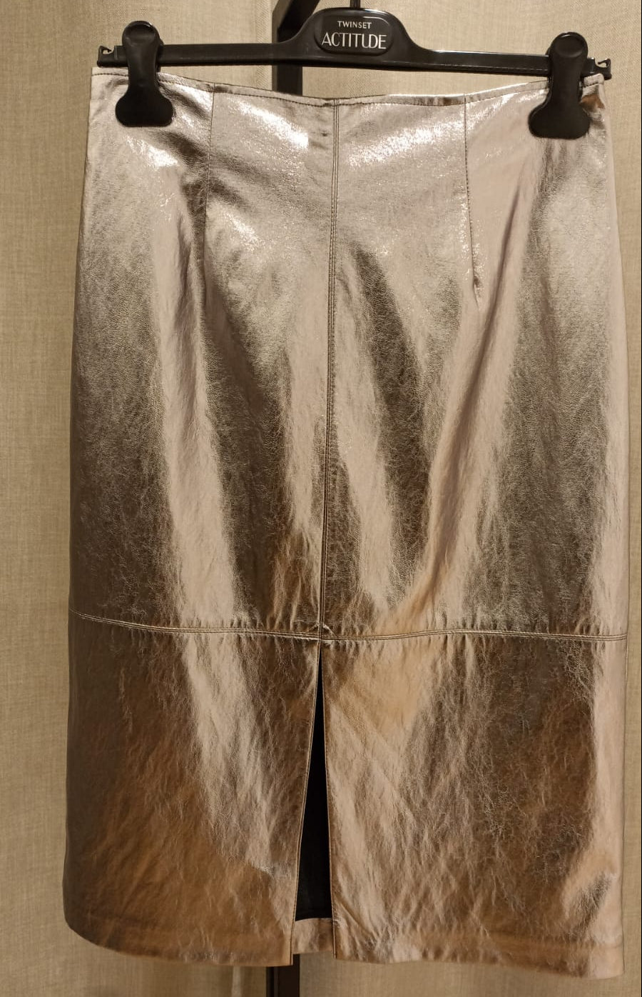 TWIN-SET GONNA ARGENTO