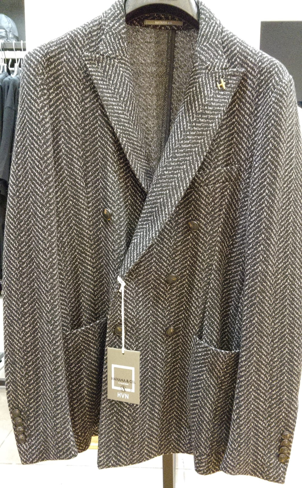 HAVANA & CO GIACCA SPIGATA NERO