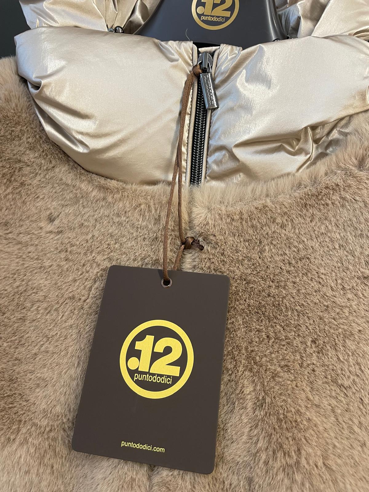 PUNTODODICI PIUMINO PELLICCIA BEIGE