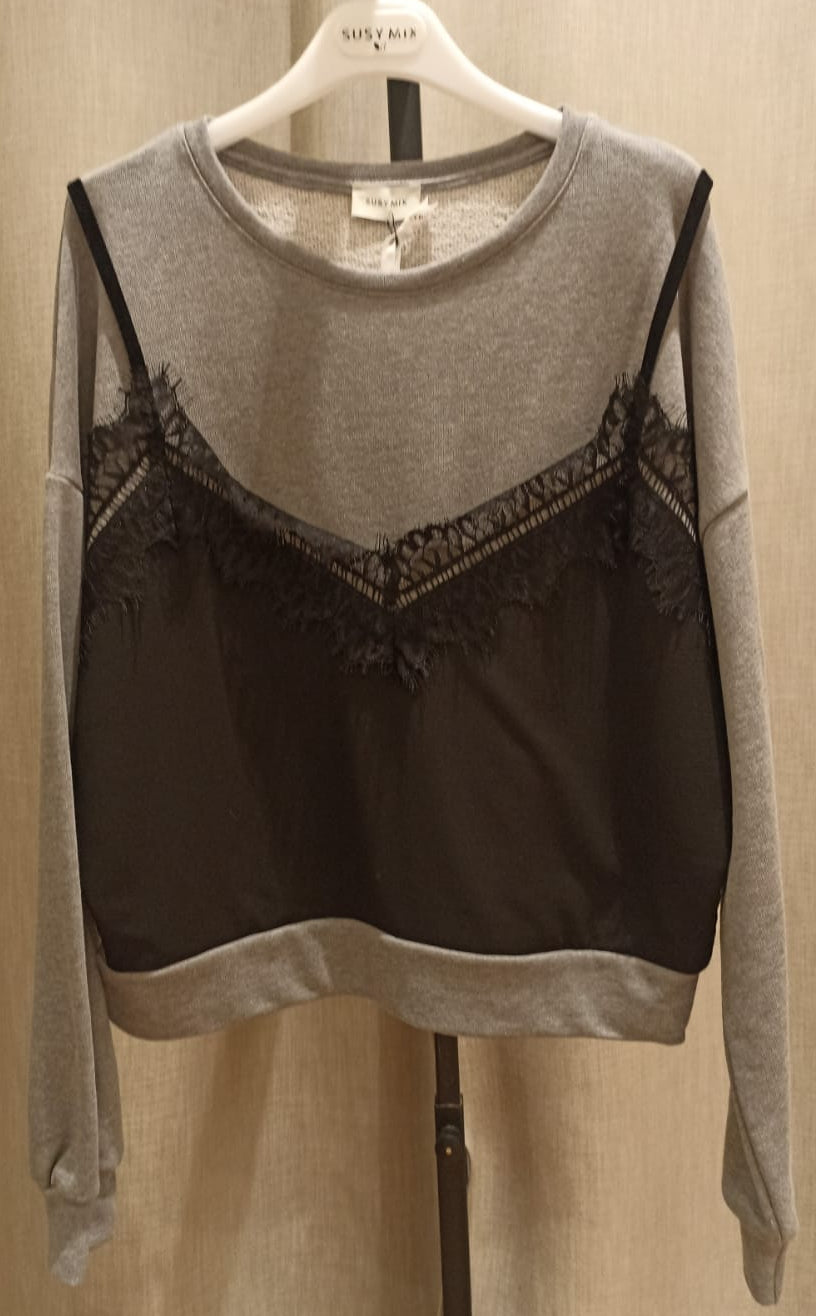 SUSY MIX MAGLIA GRIGIO