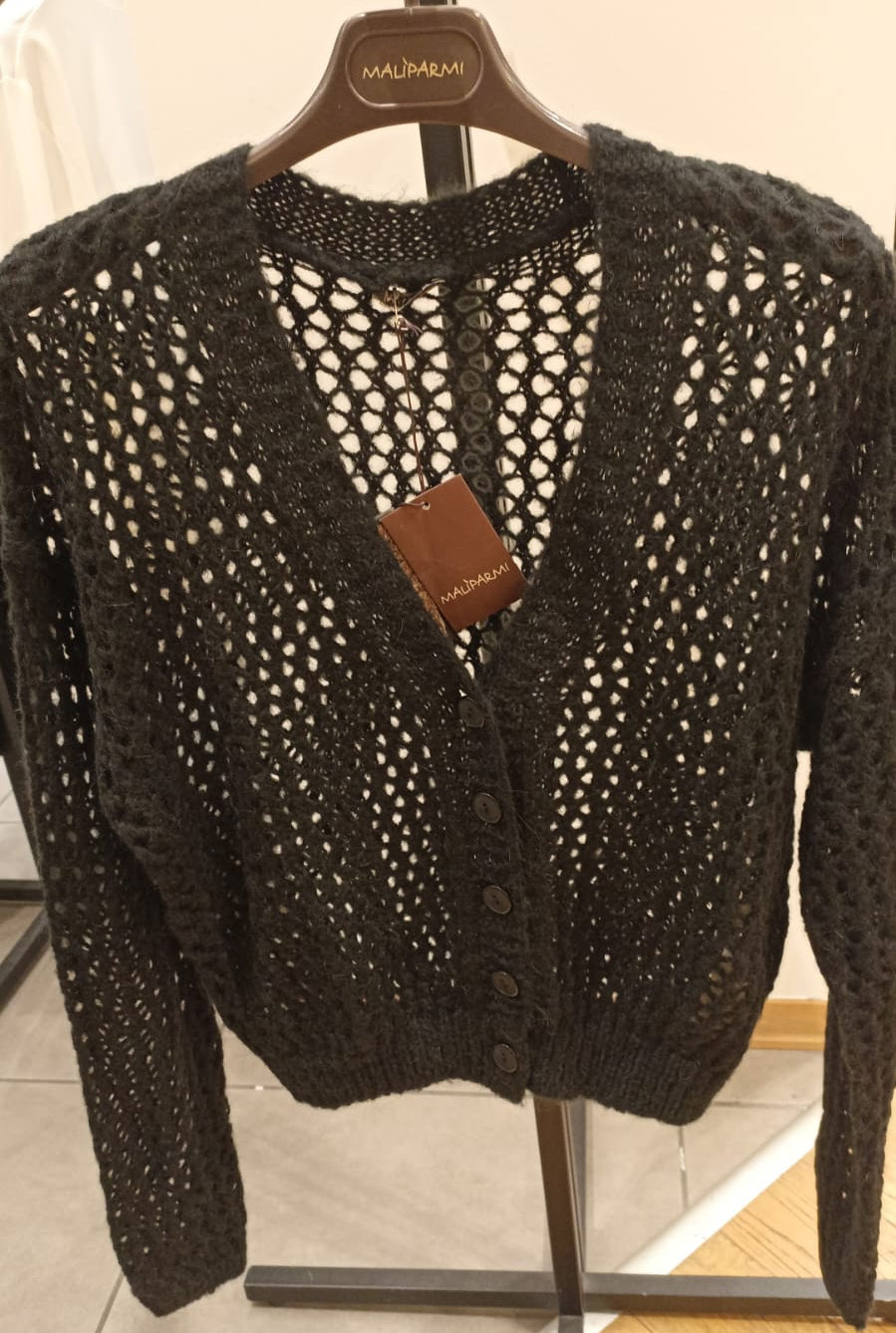 MALIPARMI CARDIGAN NERO