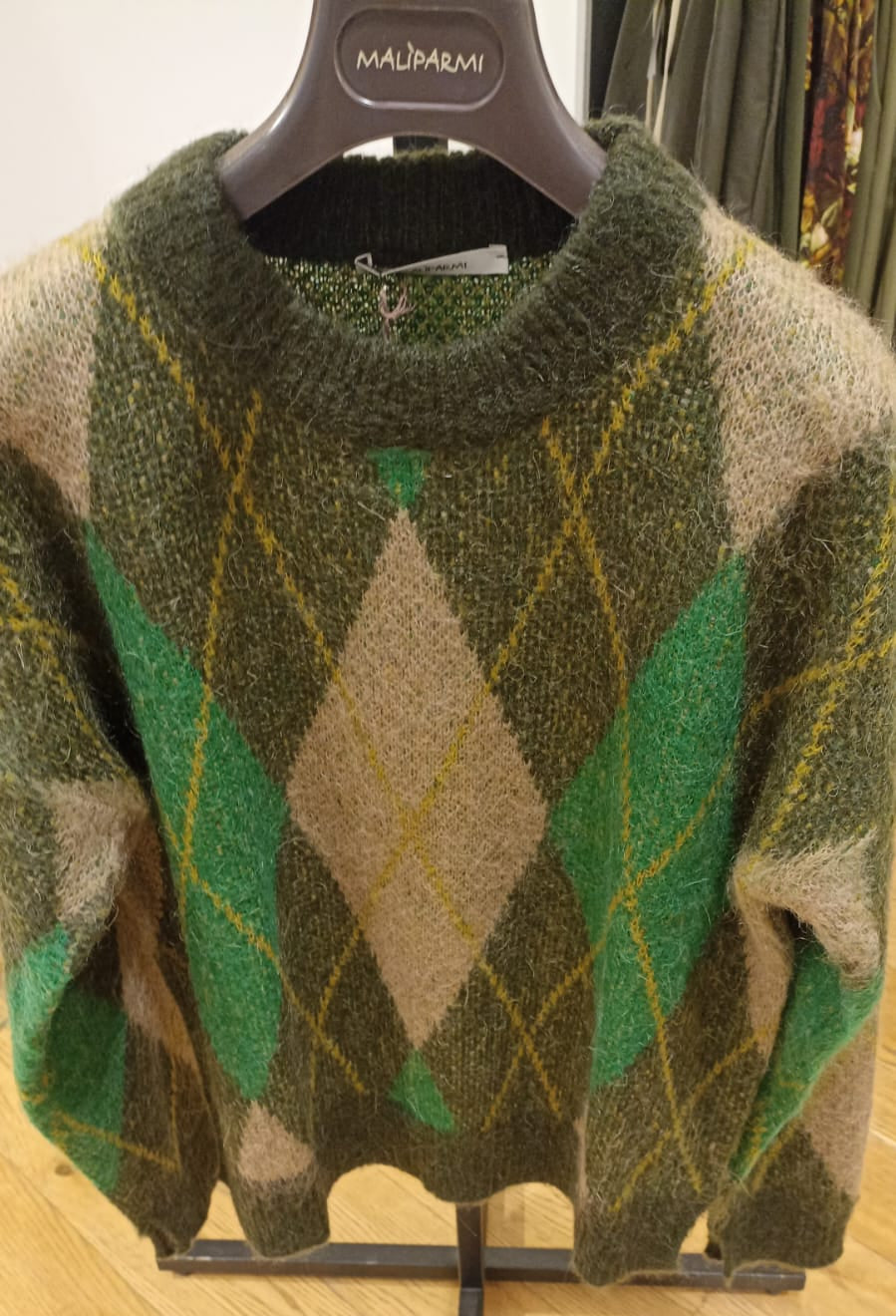 MALIPARMI PULL MULTICOLOR VERDE