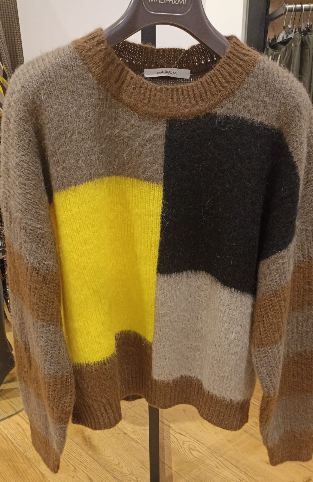 MALIPARMI PULL MULTICOLOR GIALLO