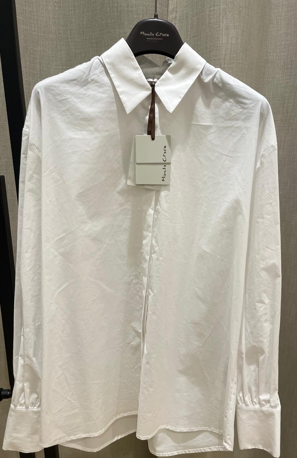 MANILA GRACE CAMICIA OVER BIANCO