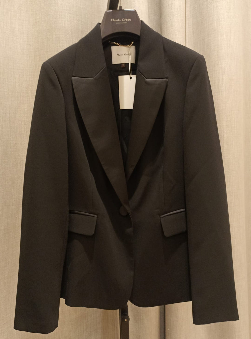 MANILA GRACE GIACCA SMOKING NERO