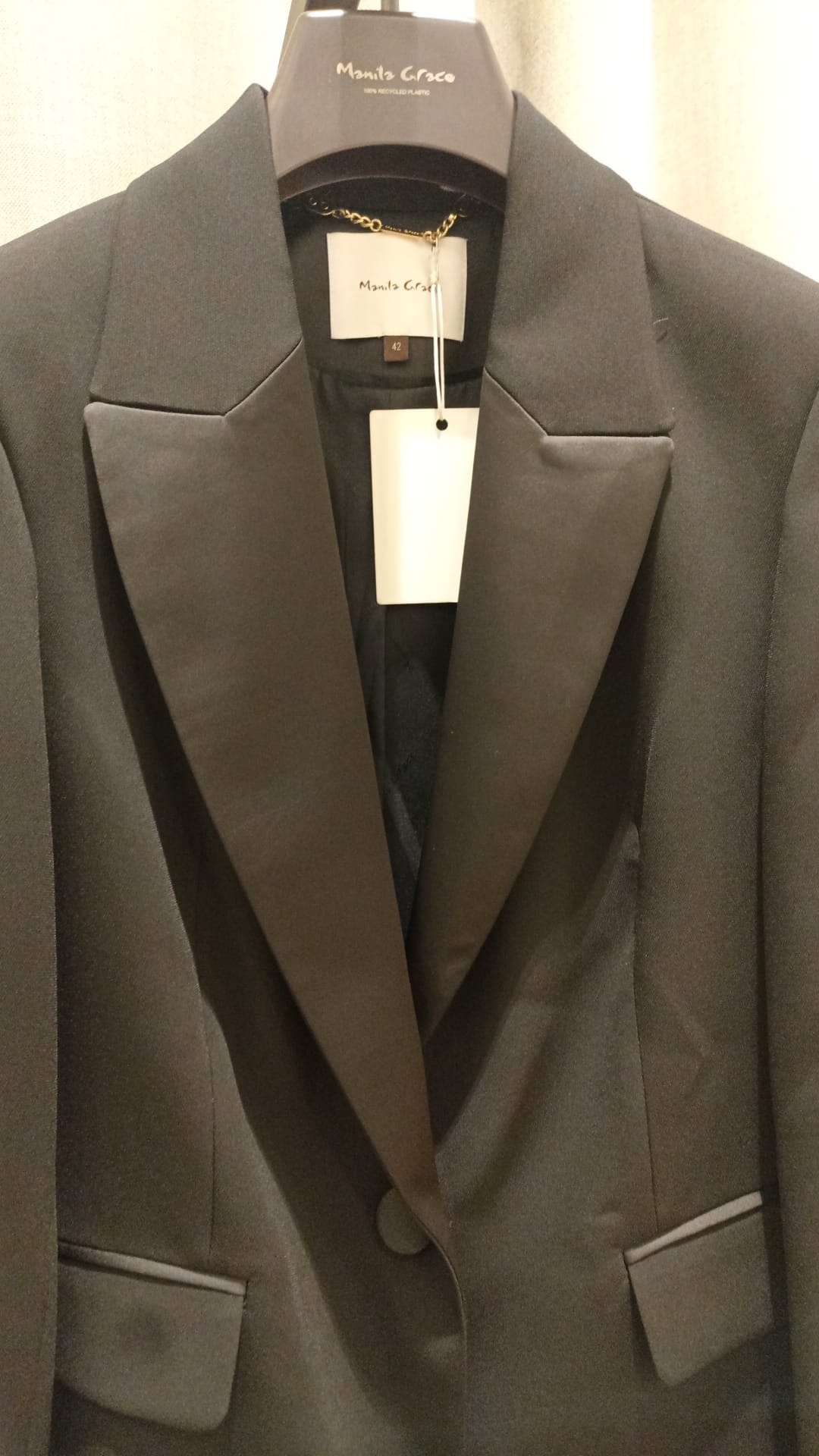 MANILA GRACE GIACCA SMOKING NERO