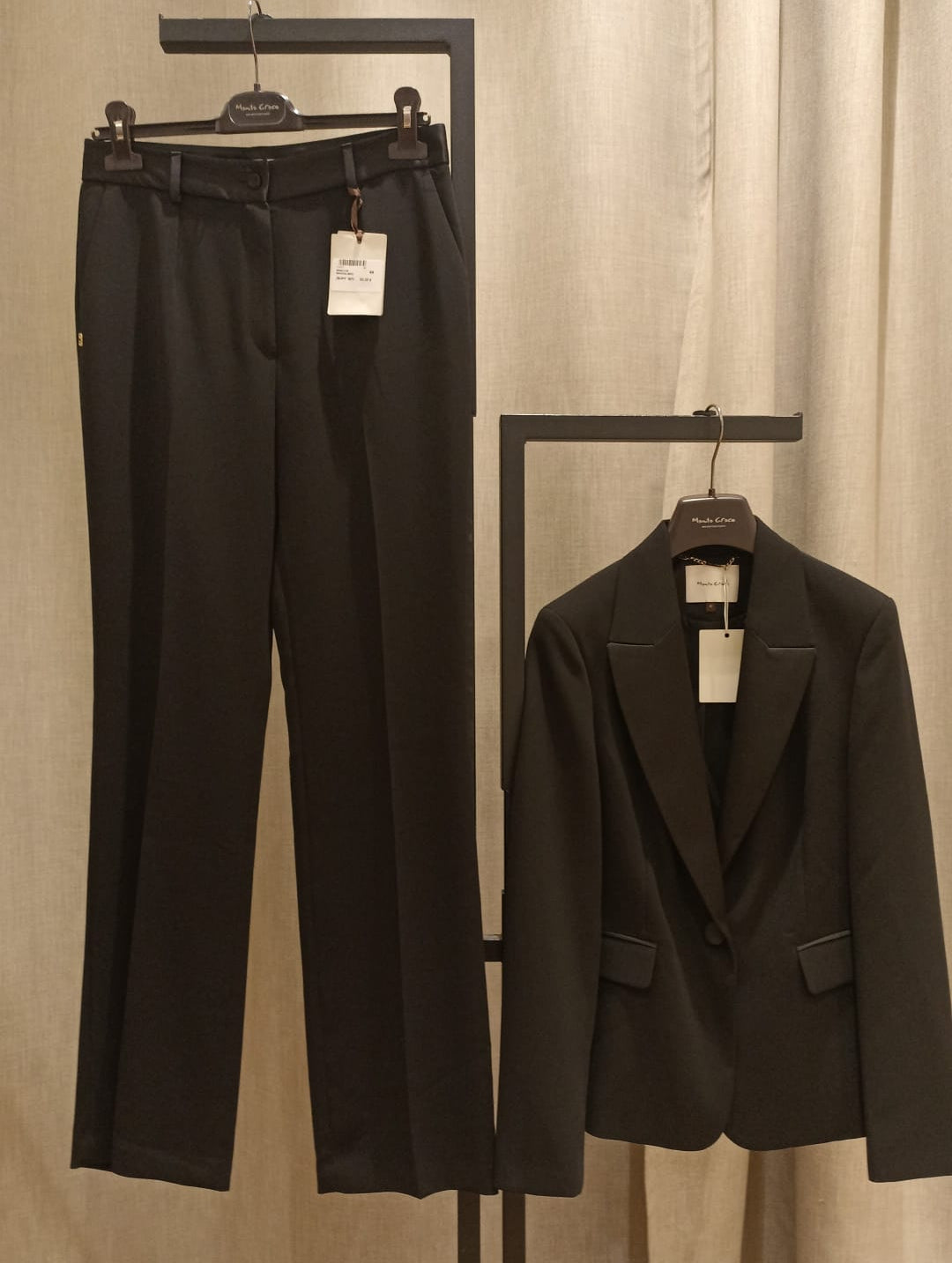 MANILA GRACE GIACCA SMOKING NERO