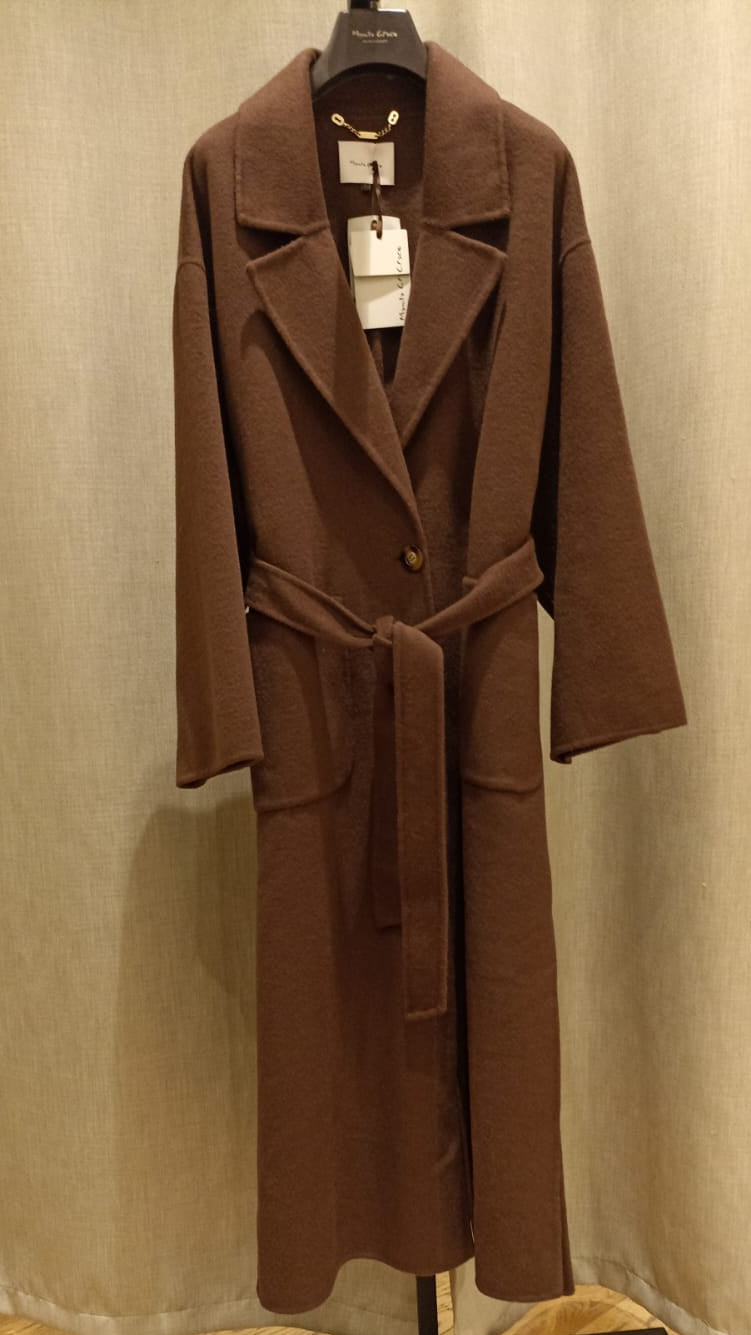 MANILA GRACE CAPPOTTONE MARRONE