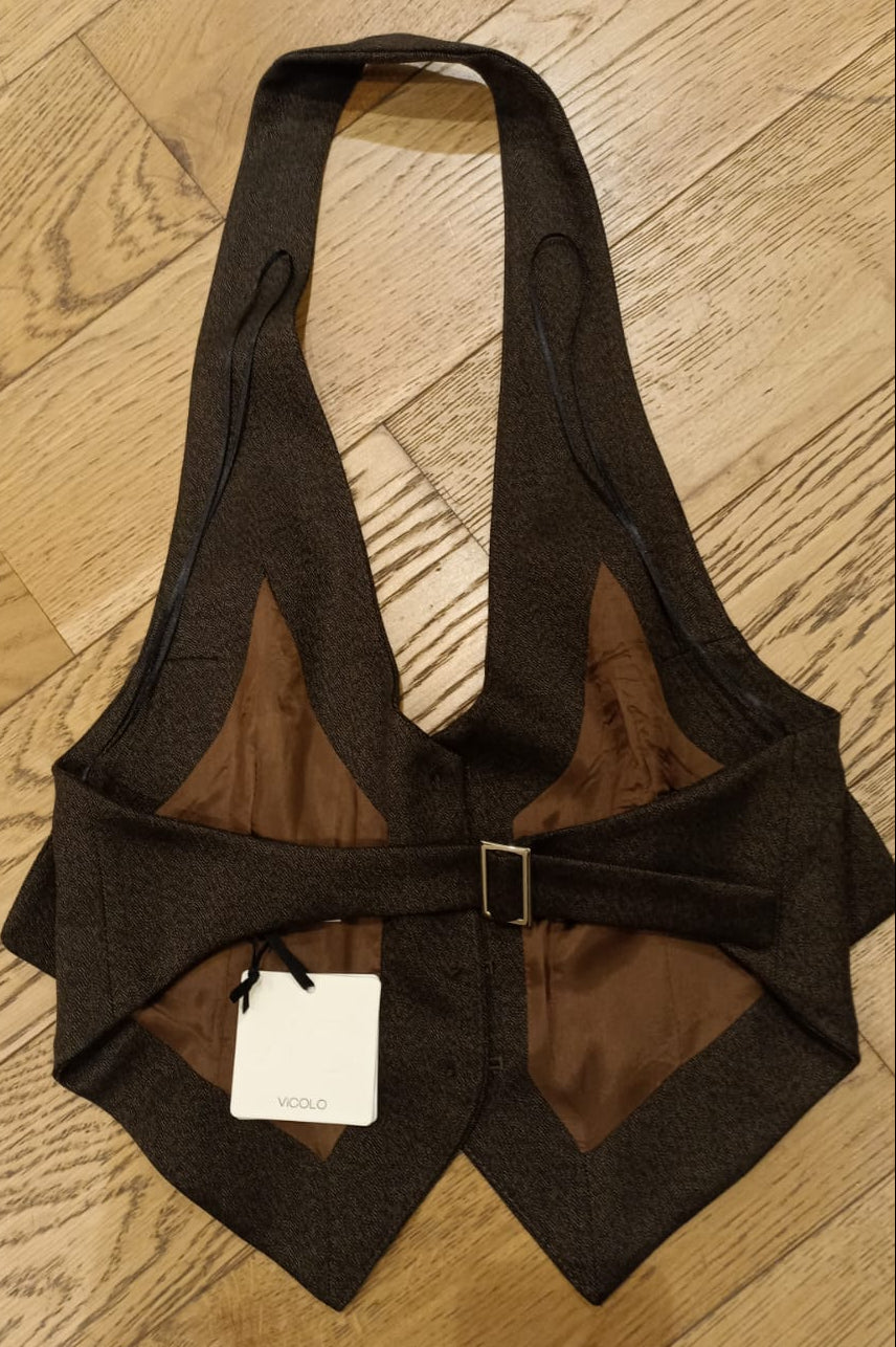 VICOLO GILET MARRONE