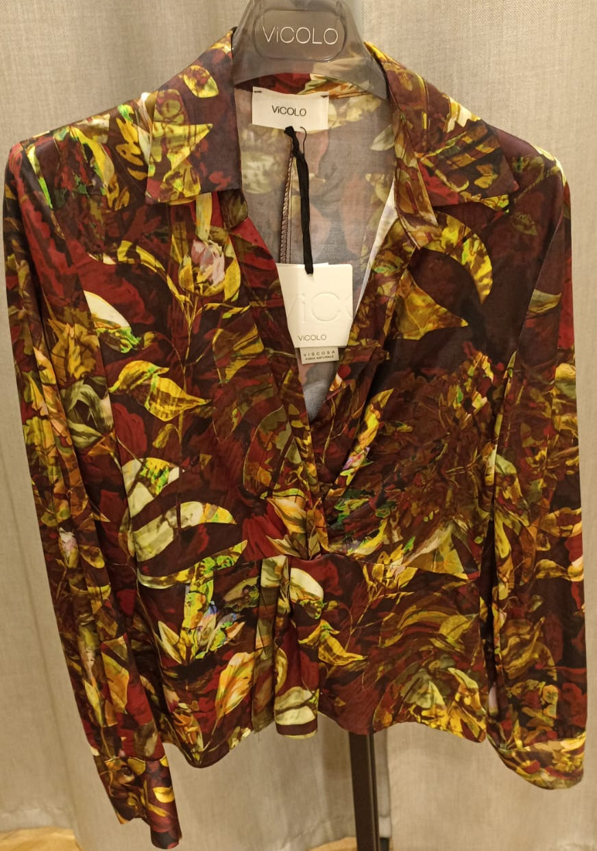 VICOLO BLUSA FIORATA FANTASIA