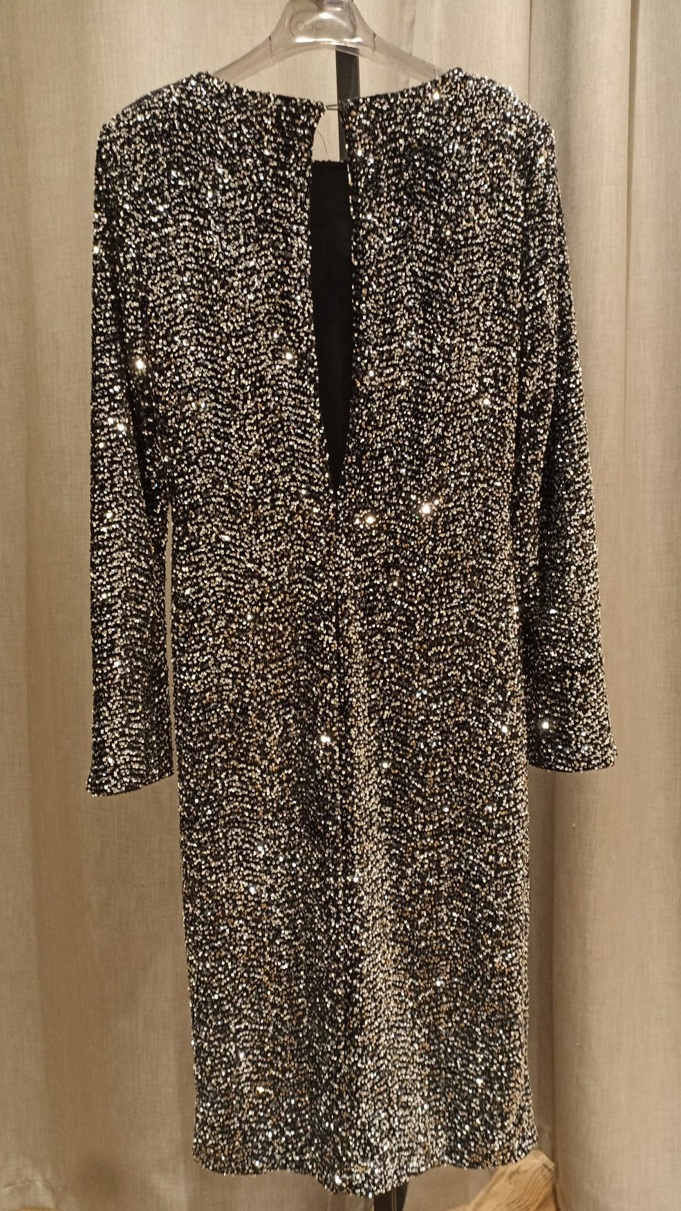 VICOLO ABITO PAILLETTES ARGENTO